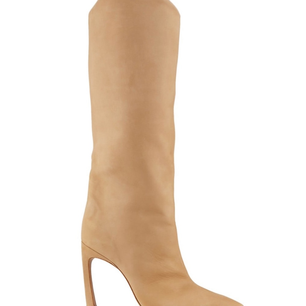 SCHUTZ Tan Knee-High Stiletto Boots
